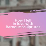 How I fell in love with Baroque sculptures