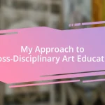 My Approach to Cross-Disciplinary Art Education